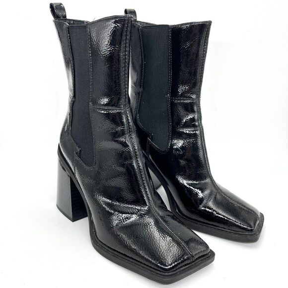 Circus by Sam Edelman Black Chunky Ankle Boots with Heel - Size 7.5M - Picture 2 of 12